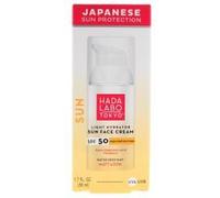 Hada Labo Tokyo Sun Crème Visage Hydratante Résistante à l'Eau SPF50 50 ml - Flacon-Pompe 50 ml