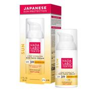 HADA LABO TOKYO Sun Face Crème solaire visage 50 ml 30 SPF UVA UVB Crème solaire Crème de jour Hydrate pour les peaux sensibles