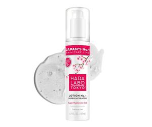 Hada Labo Tokyo White Lotion Creme Hydratante Visage à L'acide Hyaluronique 150 ml - Lotion à La Consistance D'un Gel Léger - Crème Hydratante Visage - Creme Anti Rides Femme - Sans Parfum