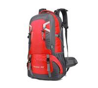 HADAVAKA Hiking Backpack, Large Camping Rucksack for Men's & Women's, With Multiple Pockets, for Travel, Climbing, and Outdoor Sports, Lightweight & Daypack (Red,40L)