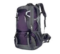 HADAVAKA Hiking Backpack, Large Camping Rucksack for Men's & Women's, With Multiple Pockets, for Travel, Climbing, and Outdoor Sports, Lightweight & Daypack (Purple,60L)