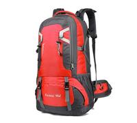 HADAVAKA Hiking Backpack, Large Camping Rucksack for Men's & Women's, With Multiple Pockets, for Travel, Climbing, and Outdoor Sports, Lightweight & Daypack (Red,60L)