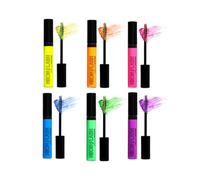HADAVAKA Neon Mascara, Lengthening Mascara, Mascara Colorful Volume And Length, UV Fluorescent Intense Volume Length Mascara Eye Makeup, Extensions Eyelashes Curling Lengthening Eye Lashes (6PCS)
