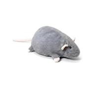 HADAVAKA Peluche Rat, Animal en Peluche Doux avec Tissu Ultra-Doux Et Confortable, Grande Peluche Moelleuse, Oreiller Rat Réaliste Et Mignon, Parfait pour Le Lit, Le Canapé (Grey,Total Length 90cm)