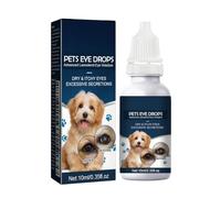 HADAVAKA Pet Eye Drops, 10 ML Dog Tear Stain Cleaner, Long-Lasting Relieves, Care and Cleaning Around The Eyes, Tear Stain Remover for Dog & Cats, Eye Cleaner Removes Dirt, Dust and Residue