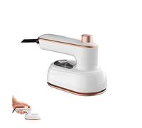 HADAVAKA Portable Mini Steam Ironing, Handheld 180° Rotatable Professional Small Iron, Steamer Iron for Clothes, Professional Micro Steam Iron, Handheld Garment Steamer for Home and Travel (White)