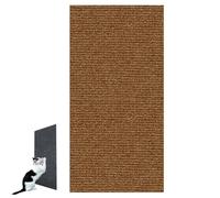HADAVAKA Tapis à Gratter Autocollant Mural pour Chat, Tapis à Découper, Protection De Sol, Bouchon Anti-Rayures, à Coller sur Le Sol Et Le Mur, Tapis d'escalade Résistant pour Chat (L,Brown)
