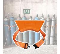 HADECOLL Support pour Bouteille d'oxygène/acétylène, Usage médical/Commercial/Domestique, avec système de Fixation par vis et Sangle, Orange - 1 pièce