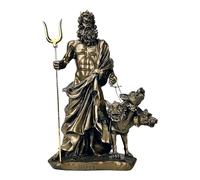 Hadès Pluton God of Underworld & Cerbère Statue Sculpture effet bronze 24 cm