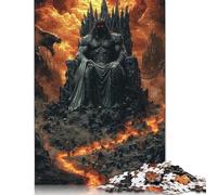 Hadès, Roi des Enfers - Dieu Sombre du Feu et de l'ombre Puzzle pour Adultes et Adolescents 1000 Pièces Jeu Éducatif Défi Jouet 1000pcs (40x28cm)