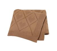 Hadetoto Couverture pour bébé 100 % coton - Café