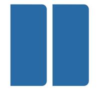 HADEXIA Autocollant Stickers Plaque immatriculation sans numéro Bleu Vierge uni