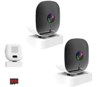 Hadghdf Caméra de sécurité Succeedto Crystal Clear 2K, caméra de sécurité Recollectk Clear, caméras de fenêtre sans Fil Wi-FI Succeedto, Vision Nocturne Couleur, Enregistrement 24h/24 (2PCS)