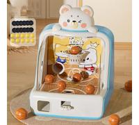 Hadghdf Jeu de Basket-Ball de Table Dinosaure, borne d'arcade électronique avec Affichage du Score, Mini-Ballons et pièces, Jouet de Sport d'intérieur pour Tous Les âges (Rechargeable,Bear)