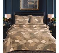 Hadi London Lot de 3 couvre-lits matelassés en patchwork avec 2 taies | Imprimé floral réversible | Confort de couette légère | Convient aux lits doubles et king size 220x240cm | 30 motifs uniques
