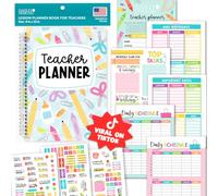 Hadley Designs Planificateur pour enseignants 2026-2027 - Planificateurs de cours non datés pour enseignants, livre de planification de cours pour enseignants, fournitures de t cadeaux