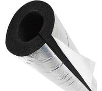 HaeBnug Tuyaux de Mousse antigel, Semi-Fendue Manchon Isolant avec Papier D'aluminium Résistant À l'eau Tuyau D'isolation pour Tuyau d'eau De Chauffage Climatisation (ID) 34mm x (T) 15mm x (L) 0.95m