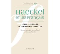 Collectif – Haeckel et les Français – Réception, interprétations et malentendus – Gallimard, broché