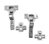 HÄFELE Lot de 2 charnières standard à butée intérieure à 110 ° avec fermeture automatique Soft Close - Amortissement intégré - Pour armoire de cuisine, armoire, porte de placard