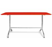 Haefeli Table à manger Outdoor L 160 x P 80 x H 74 cm Embru Rouge trafic RAL 3020 - EMBRU 1020134 RAL 3020