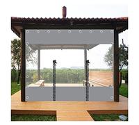 HAEGDFD Bache Terrasse Exterieur avec Fermeture Éclair, Rideau D'atelier pour Abris de Voiture, Entrepôt, Rideau de Séparation, Gazebo Panneaux Latéraux Bâche(5.25x5.9ft/1.6x1.8m)