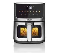 Haeger AF-D47.005A friteuse Unique 4,7 L Autonome 1200 W Friteuse d'air chaud Noir, Argent