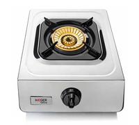 Haeger Cuisinière à gaz SAFINE – Inox, 1 brûleur, allumage automatique PIEZO