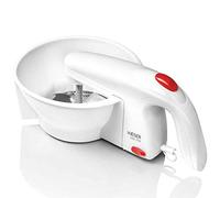 HAEGER - Presse-purée électrique avec 25 W de puissance - 3 disques de coupe : Coupe fine, moyenne et épaisse, lame en acier inoxydable, facilement démontable.