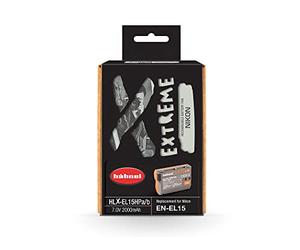 Hähnel - Extreme - HLX-EL15HP - Li-ION Rechargeable Battery for Nikon - Compatible with Nikon D500, D600, D7000, D7100/ D7200, D810, D800 / D800E Nikon V1 (Bridge) - Shock Absorbing