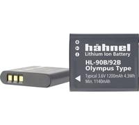 Hähnel Fototechnik HL-90B Batterie pour appareil photo Remplace laccu dorigine Li-90B, Li-92B 3.6 V 1200 mAh