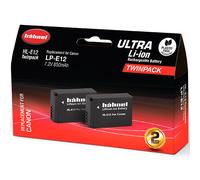 Hähnel HL-E12 Ultra Twin Pack - Canon LP-E12 | ✅ Livraison gratuite à partir de 100 €