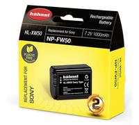 Hähnel Batterie pour appareil photo HL-XW50 - Remplace l'accu d'origine NP-FW50 7,2 V 1000 mAh