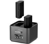 Hähnel - ProCube 2 - DSLR Duo Charger - for Nikon - EU/UK/USA Plug - Charger for EN-EL14, EN-EL15 and EN-EL25 batteries - Built-in USB Charging Ports & AA Slots