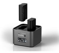 Double chargeur ProCube2 Hahnel pour batteries Nikon EN-EL14 / EN-EL15 Gris