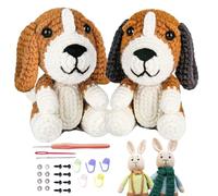 Häkellern Packs - Kit de crochet pour débutants, kit de loisirs tricotés | Kit de tricot, kit d'animaux au crochet pour, adultes et débutants, kit de fil de au crochet pour