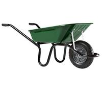 Haemmerlin Brouette Aktiv 100 L verte galvanisée M24 roue gonflée