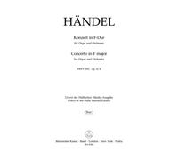Haendel Konzert In F-dur (fa Majeur) Orgue et Orchestre