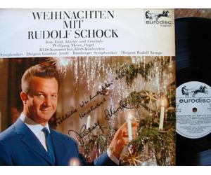 Händel, Reger, Praetorius, u.a., Rudolf Schock, Ivan Eröd, Wolfgang Meyer, Günther Arndt, Rudolf Kempe - Weihnachten mit Rudolf Schock: Leise rieselt der Schnee, Es ist ein Ros entsprungen, O Tannenbaum, Ihr Kinderlein kommet, Süsser die Glocken nie klingen, Alle Jahre wieder kommt das Christkind, Stille Nacht, Pifa aus Messias, Maria Wiegenlied, u.a.. Rudo