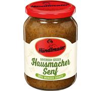 Händlmaier Moutarde maison douce avec moins de sucre en pot 335g