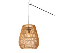 HängelampeAußenRattanNaturblendarmIP44E27L :3 5cmPendelleuchteGarten