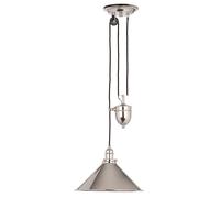 Hängeleuchte Elstead Lighting Plafonnier Acier Nickel D 37 cm [EEK: Nicht bewertet]