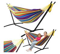Hängematte Mit Gestell Double Hängematte 200kg Couleur Bunt