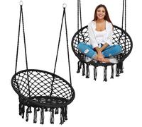 Hängender Gartenstuhl BOHO schwarz