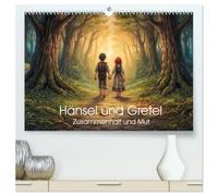 Hänsel und Gretel - Zusammenhalt und Mut (hochwertiger Premium Wandkalender 2027 DIN A2 quer), Kunstdruck in Hochglanz: Ein zauberhafter ... unvergessliche Reise von Hänsel und Gretel.