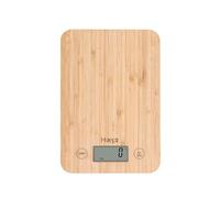 Haepi, balance De Cuisine Electronique En Bambou De Haute Précision 5000g/1g, Fonction Tare, Fonction Liquide, Design, Plateau En Bambou, Piles Incluses, Garantie 15 Ans
