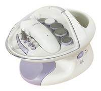 Haepi Iris - Ensemble de manucure et pédicure avec lime à ongles électrique - Kit de forets - Bain moussant - Fonction de séchage intégrée