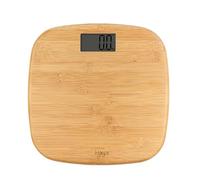 Haepi- Pèse Personnes En Bambou- Balance Avec Grand Plateau, Grand Ecran Et Grand Affichage- Design Et Précis- Surface En Bambou Doux -Capacité Maximale De 180kg- Piles Incluses- Garantie 15 Ans