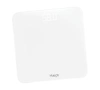 Haepi Taylor Pèse-personne électronique ultra fin, rechargeable par USB-C avec affichage LED et garantie 15 ans - Blanc