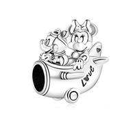 HAEPIAR Cute Alien Dog and Mouse Charms en Argent 925 pour Bracelet Collier Charm Dangle Cadeaux pour Femmes