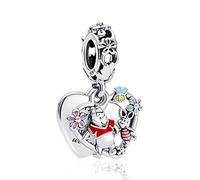 HAEPIAR S925 Charm en argent sterling pour le bracelet collier Charm Dangle Orso carino pour les femmes filles cadeaux d'anniversaire